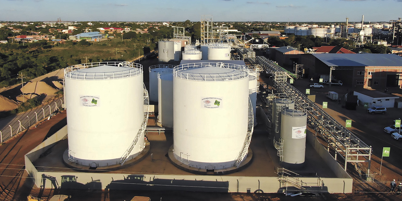 La Planta de Biodiésel I, que opera en Santa Cruz. | Foto: YPFB