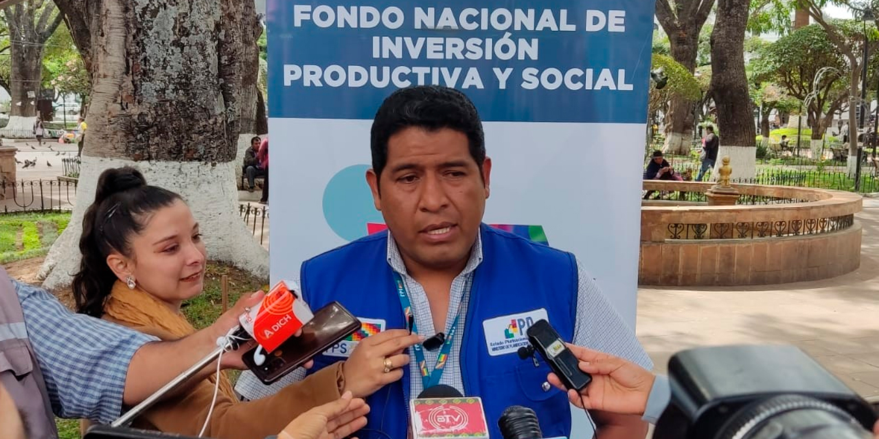 Gerente departamental del FPS Chuquisaca, Gonzalo Salazar