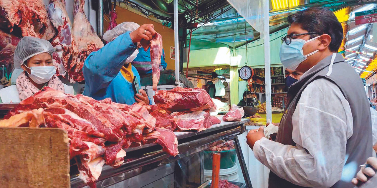 Un puesto de venta de carne de res al detalle. Foto: Archivo