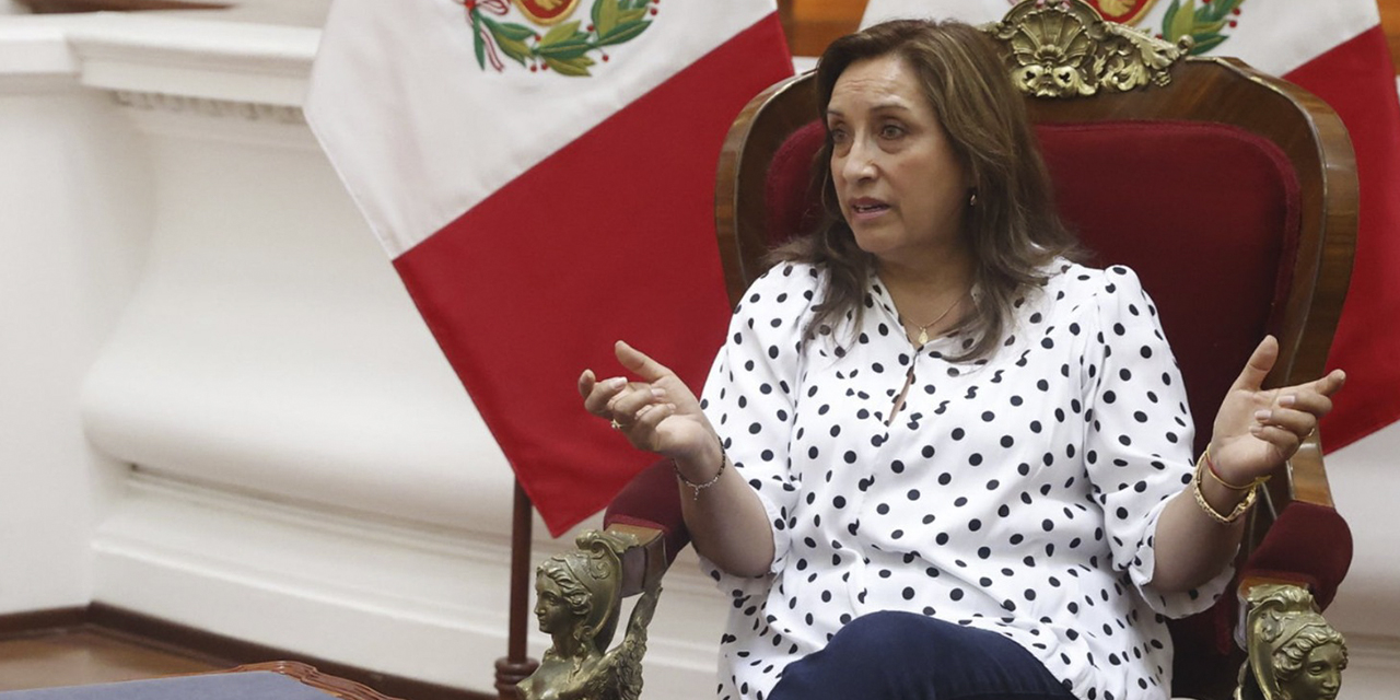 La mandataria peruana, Dina Boluarte. (Foto: RRSS)