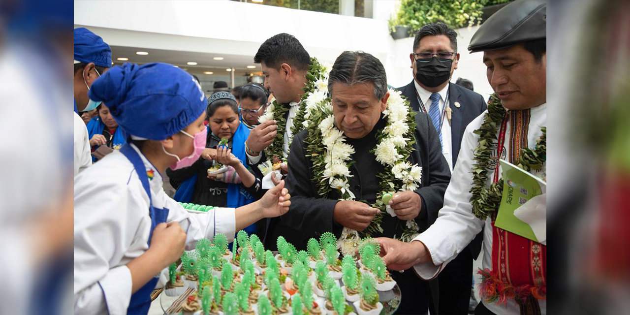 Vicepresidente Choquehuanca: La hoja de coca no es toxicomanía en su estado natural 