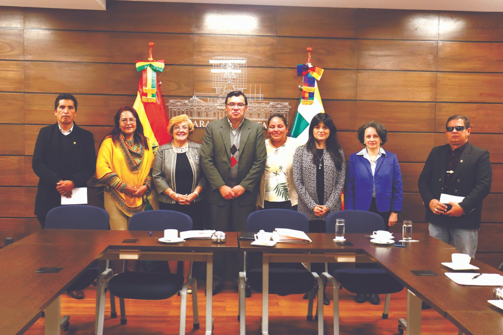Una comitiva de la CIDH sostuvo reuniones con autoridades legislativas. (Foto: Diputados)