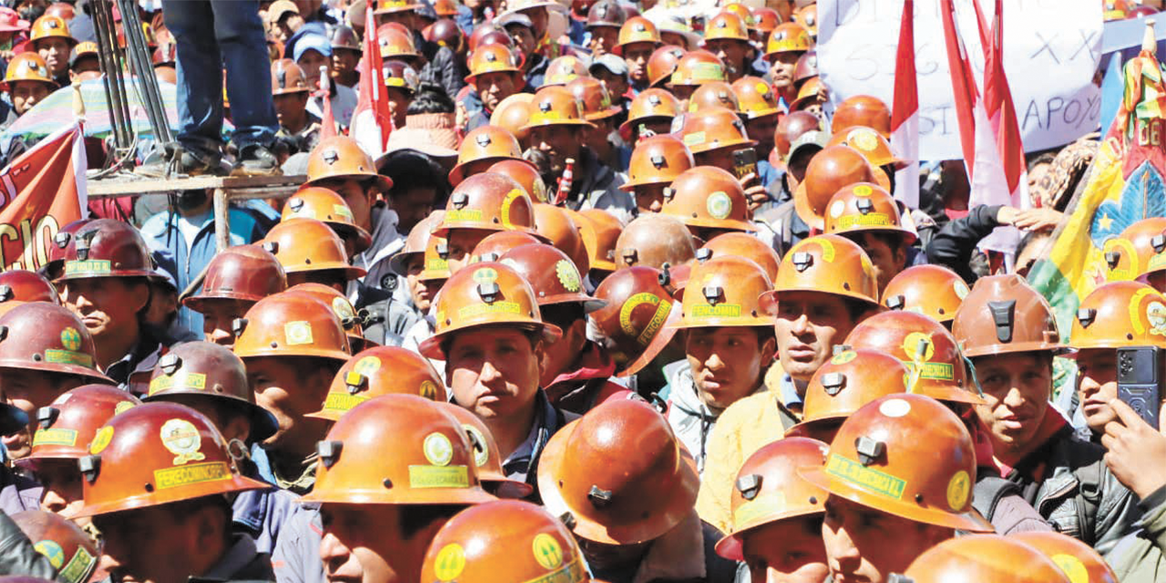 Mineros cooperativistas de Potosí garantizan la gestión de Luis Arce