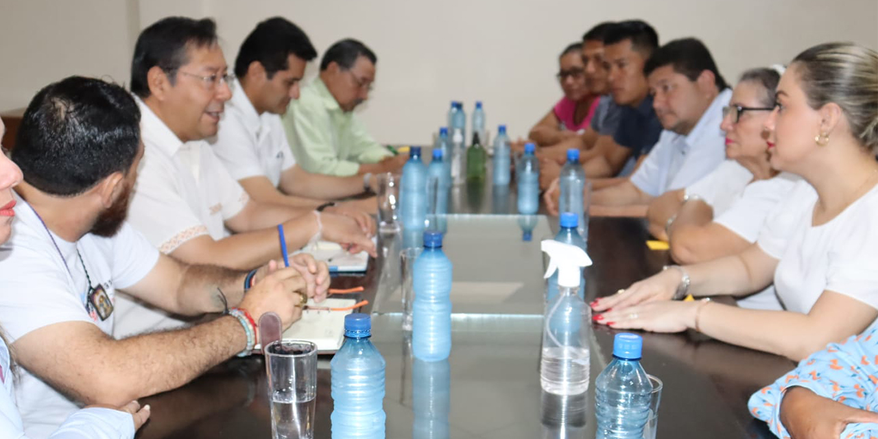 Reunión del presidente Arce con autoridades de Beni. (Foto: Archivo)