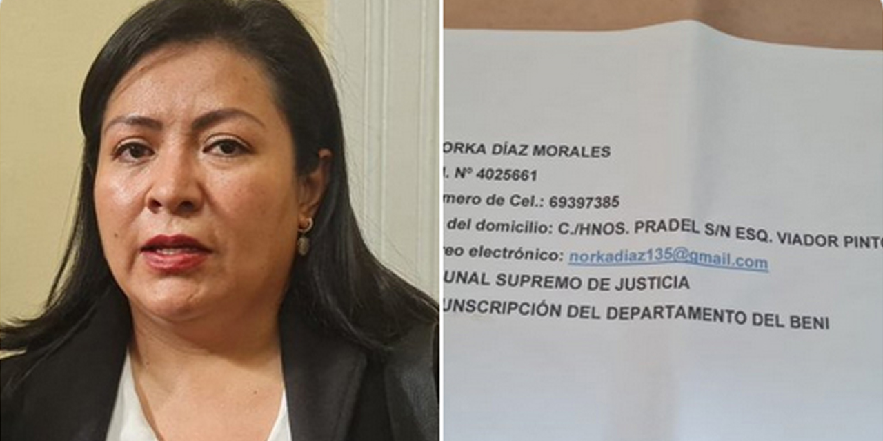 La postulante Norka Díaz Morales