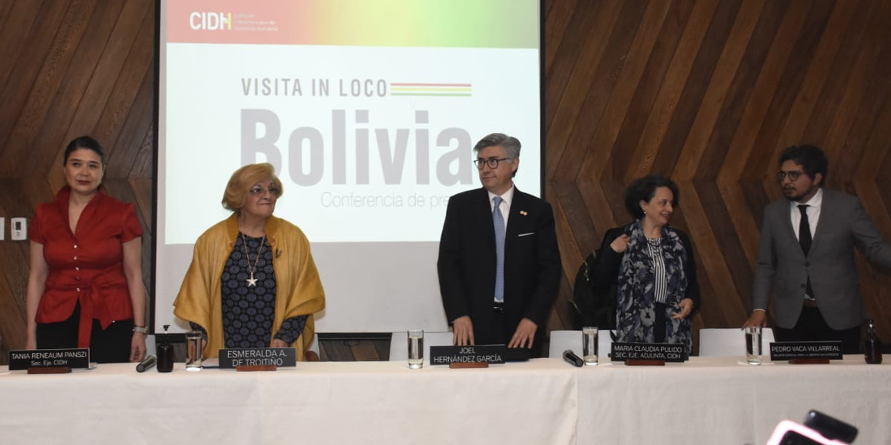 La Comisión Interamericana de Derechos Humanos en conferencia de prensa. (Foto: Archivo)