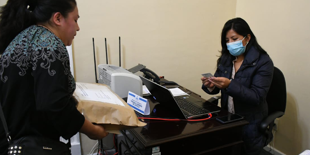 Inscripción de una candidata a las elecciones judiciales