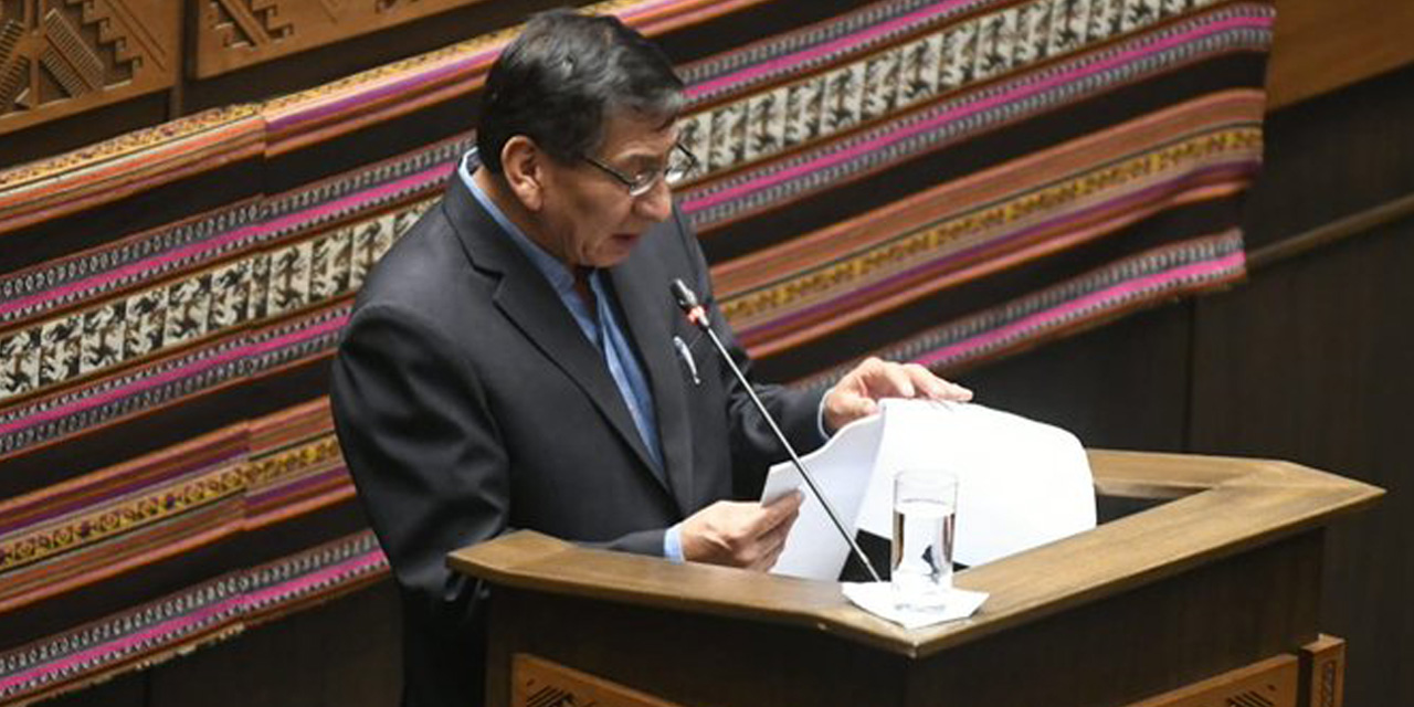 El ministro de Medio Ambiente y Agua, Rubén Méndez. | Foto: APG