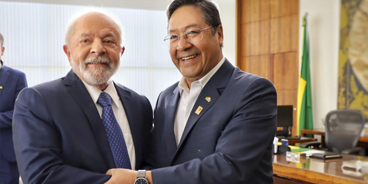 Los presidentes de Bolivia, Luis Arce, y Brasil, Lula Da Silva. (Foto: Archivo)