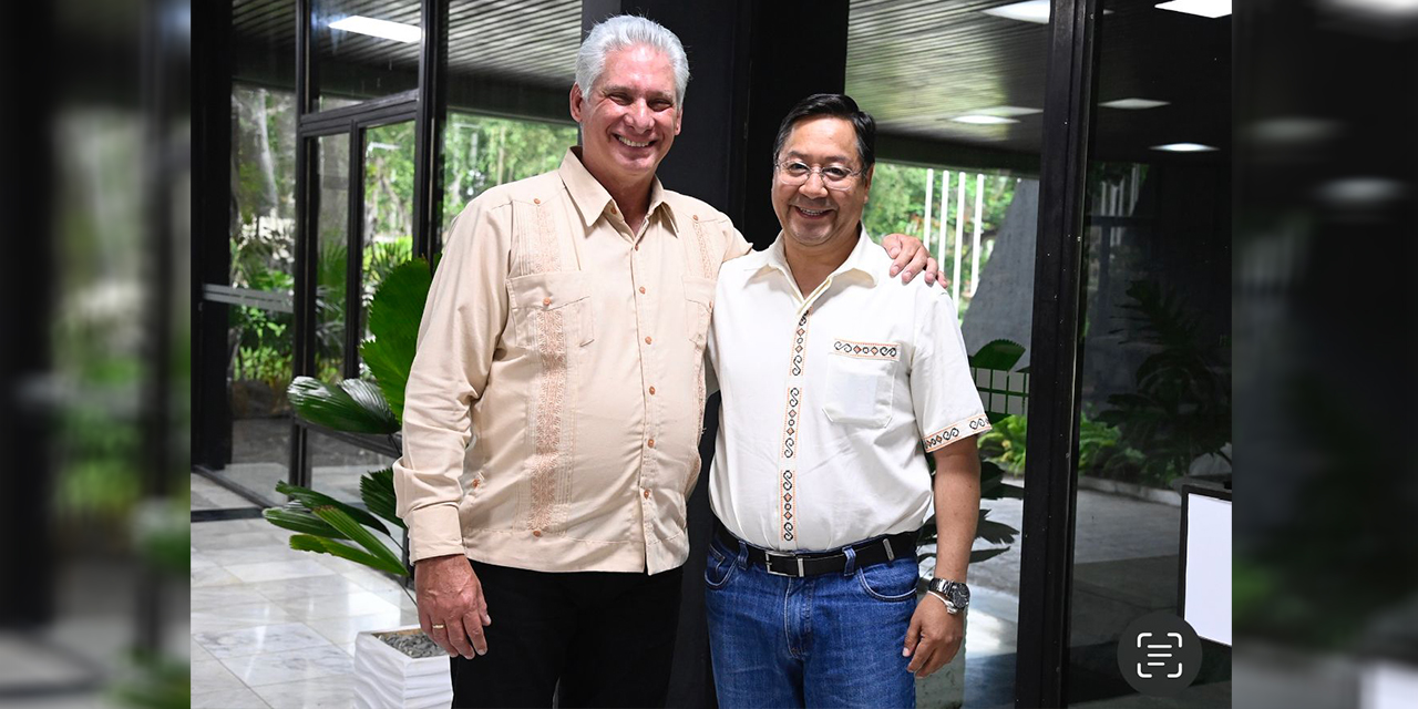 Presidente afirma que Bolivia y Cuba avanzan en la seguridad con soberanía alimentaria, salud, educación y turismo