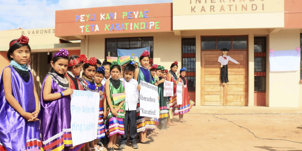 Un internado construido con el programa ‘Bolivia Cambia’ en Sucre.