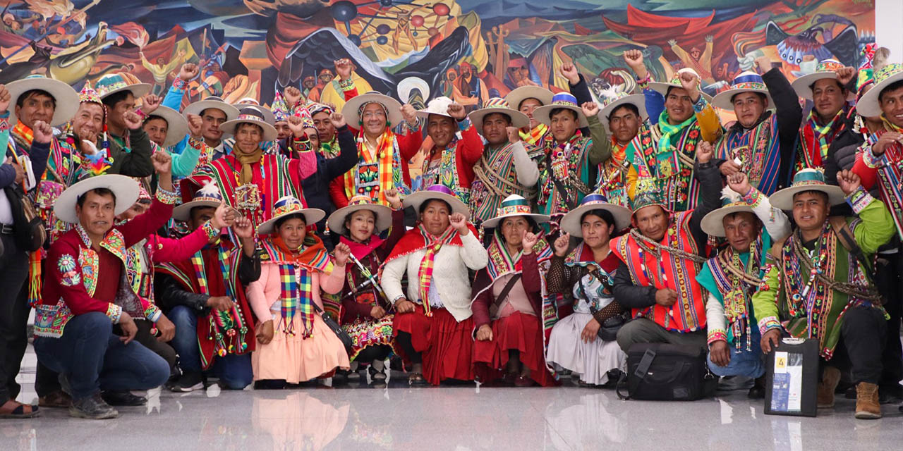 Arce agradece el respaldo de la Federación de Ayllus Originarios Indígenas del Norte de Potosí