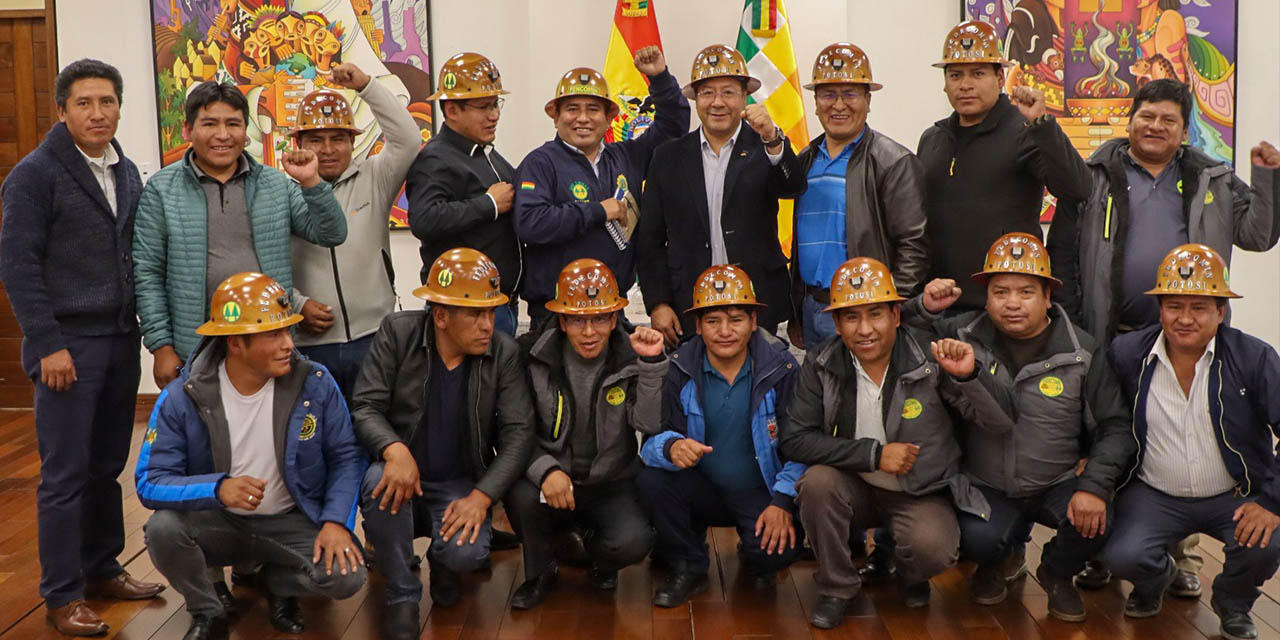Presidente agradece el respaldo de la Fedecomin de Potosí