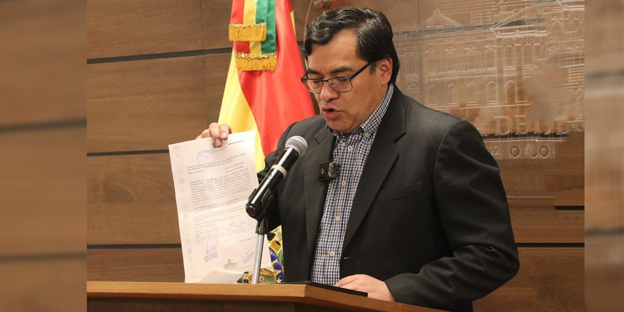 Jerjes Mercado, presidente de la Cámara Baja. | Foto: Prensa Diputados