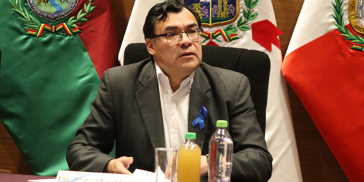 El presidente de Diputados, Jerges Mercado.