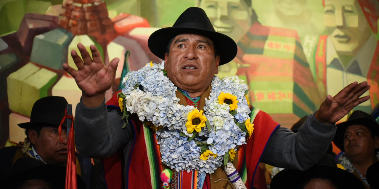 Lucio Quispe, el máximo y legítimo ejecutivo de la CSUTCB. | Foto: Gustavo Ticona