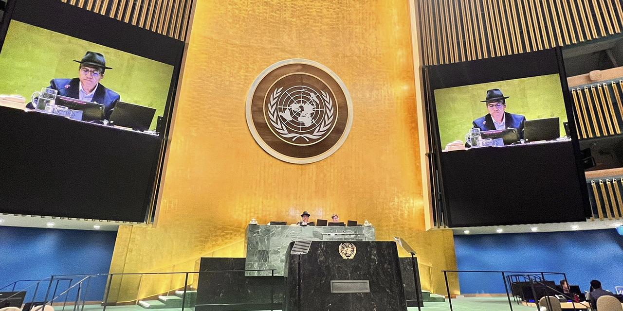 Bolivia ocupa vicepresidencia del 78º período de sesiones de la Asamblea General de NNUU