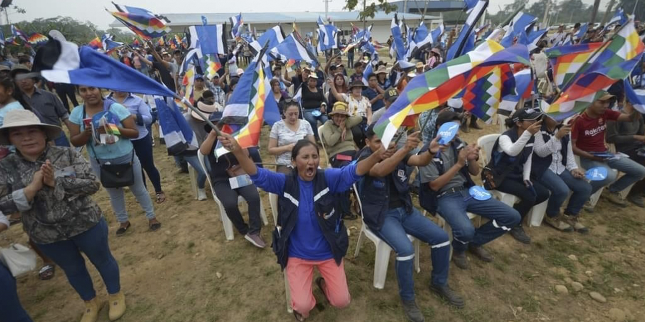 Una reunión del MAS-IPSP.