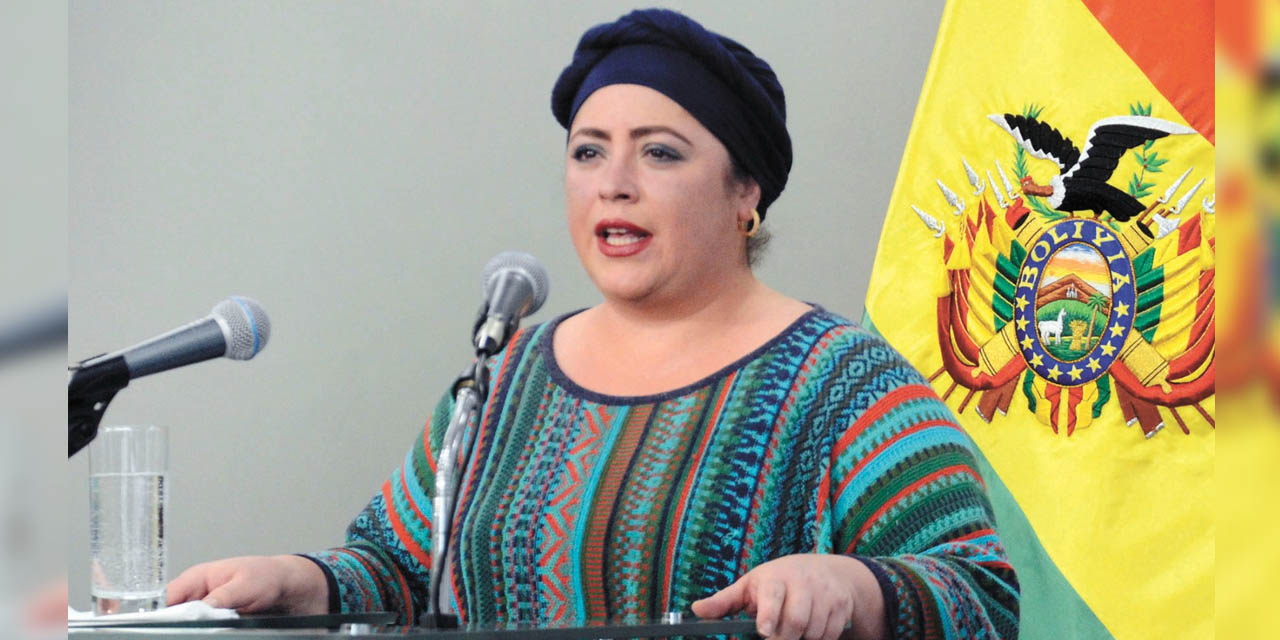 La ministra de la Presidencia, María Nela Prada. | Foto: Archivo
