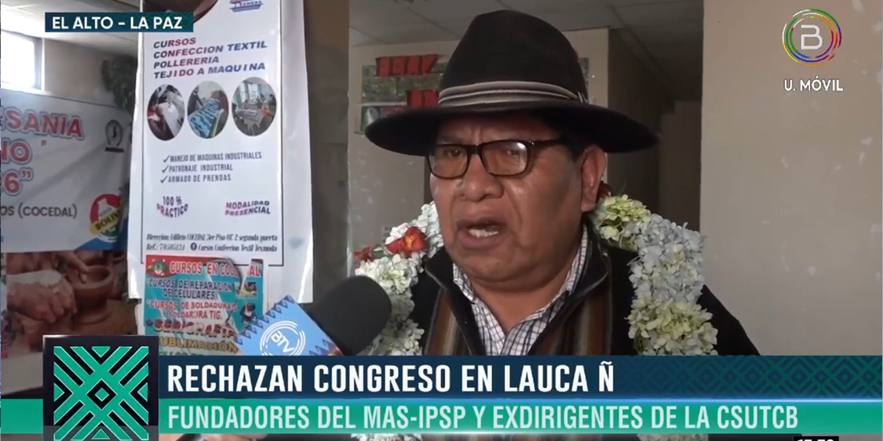 El exdirigente de la COR de El Alto, Roberto de la Cruz.