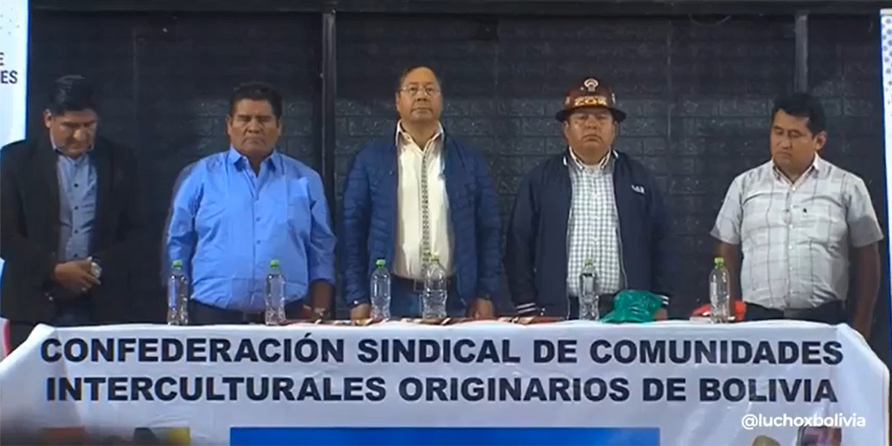 En vivo: Arce participa en el ampliado de emergencia de los interculturales de Bolivia 