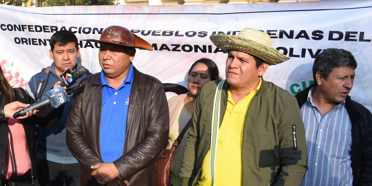 Ejecutivos de la Cidob lamentan hechos de violencia en el trópico de Cochabamba.