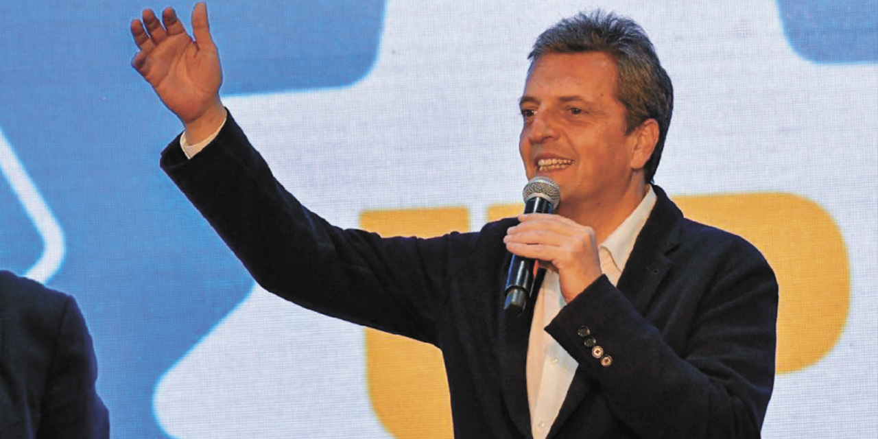 El candidato por al alianza Unión por la Patria Sergio Massa, de Argentina. | Foto: Télam