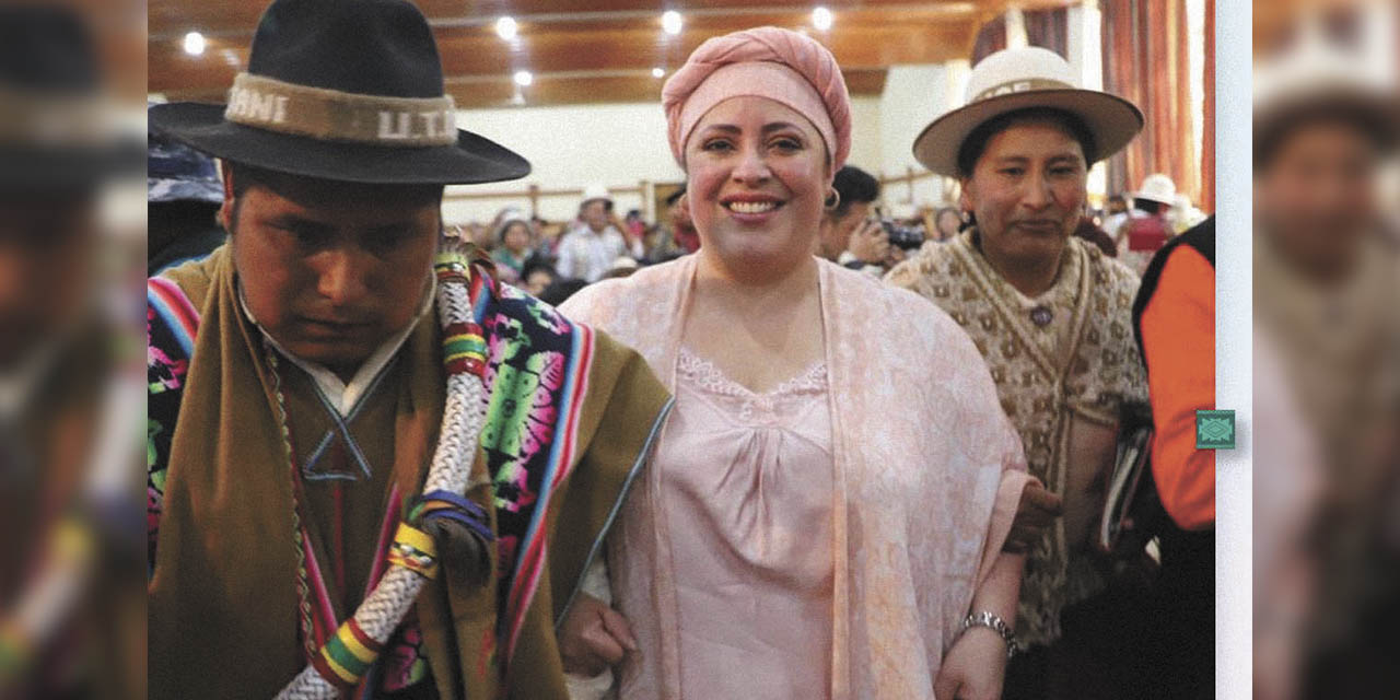 La ministra de la Presidencia, María Nela Prada, en la Cumbre en Cochabamba.  | Foto: Min. Presidencia