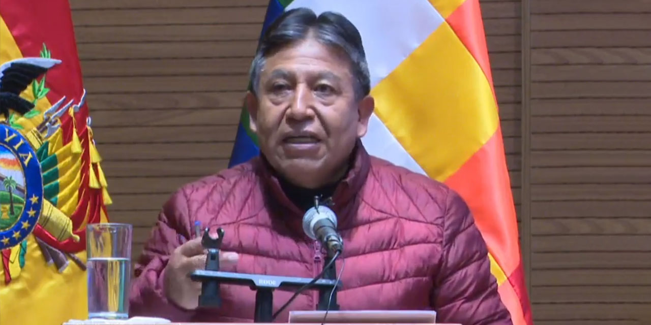 El vicepresidente David Choquehuanca.