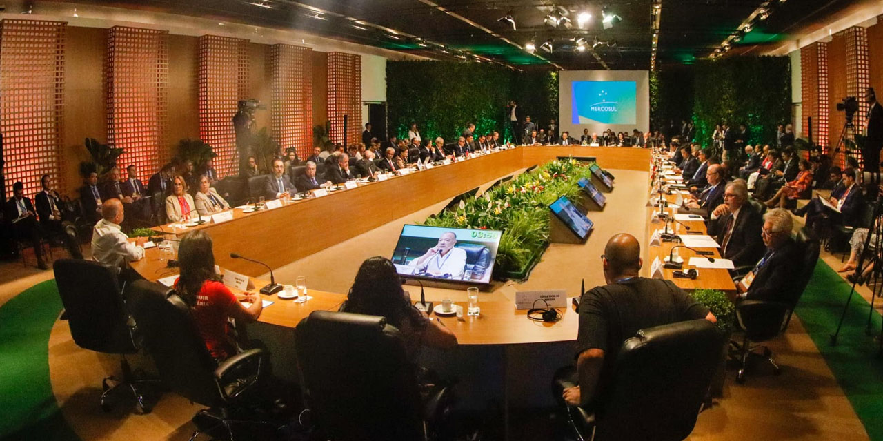La cumbre del Mercosur 2023, fue llevada a cabo este mes, en Brasil. Foto: Comunicación presidencial.