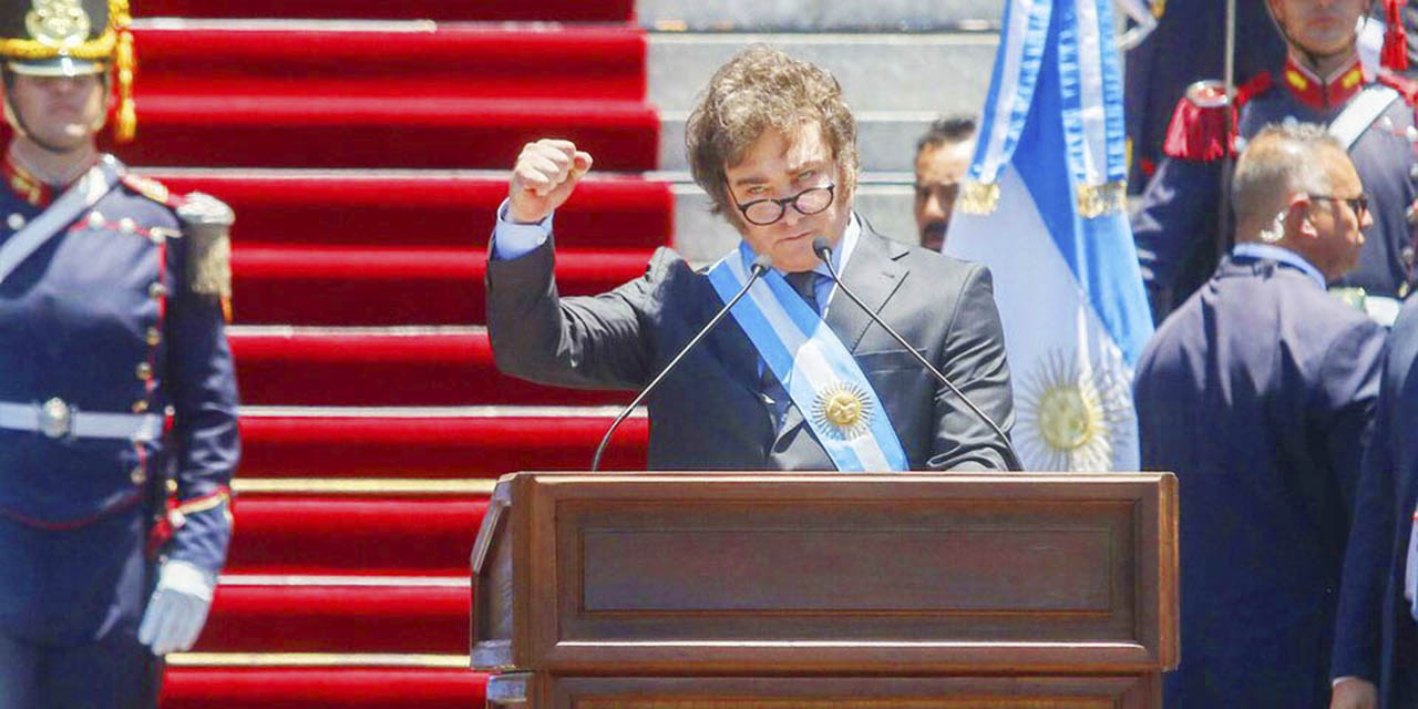 El presidente argentino Javier Milei. | Foto: Página 12
