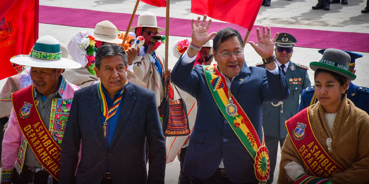 Presidente felicita a Oruro por sus 243 años de lucha y resistencia
