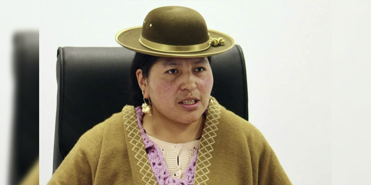 Primera vicepresidenta de la Cámara de Diputados, Verónica Challco.