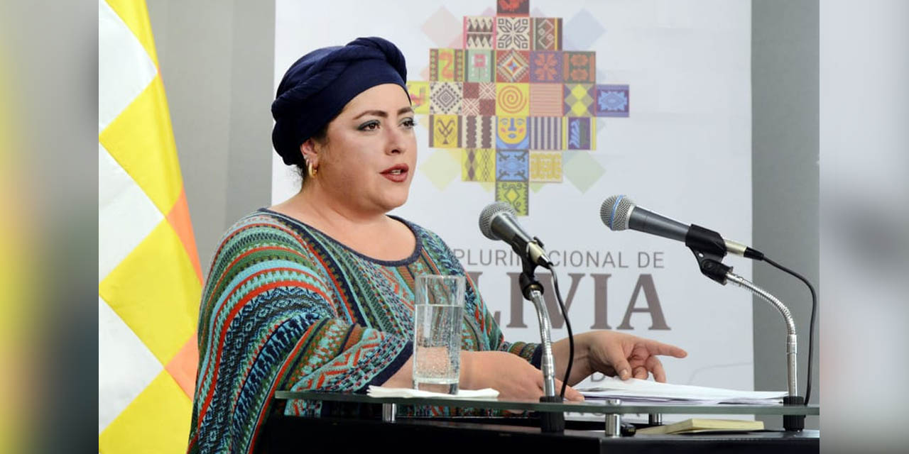 La ministra de la Presidencia, María Nela Prada. Foto: Archivo