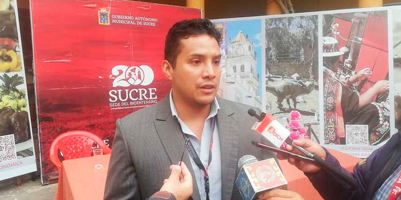 El director de Patrimonio Histórico del municipio de Sucre. Foto: GAMS