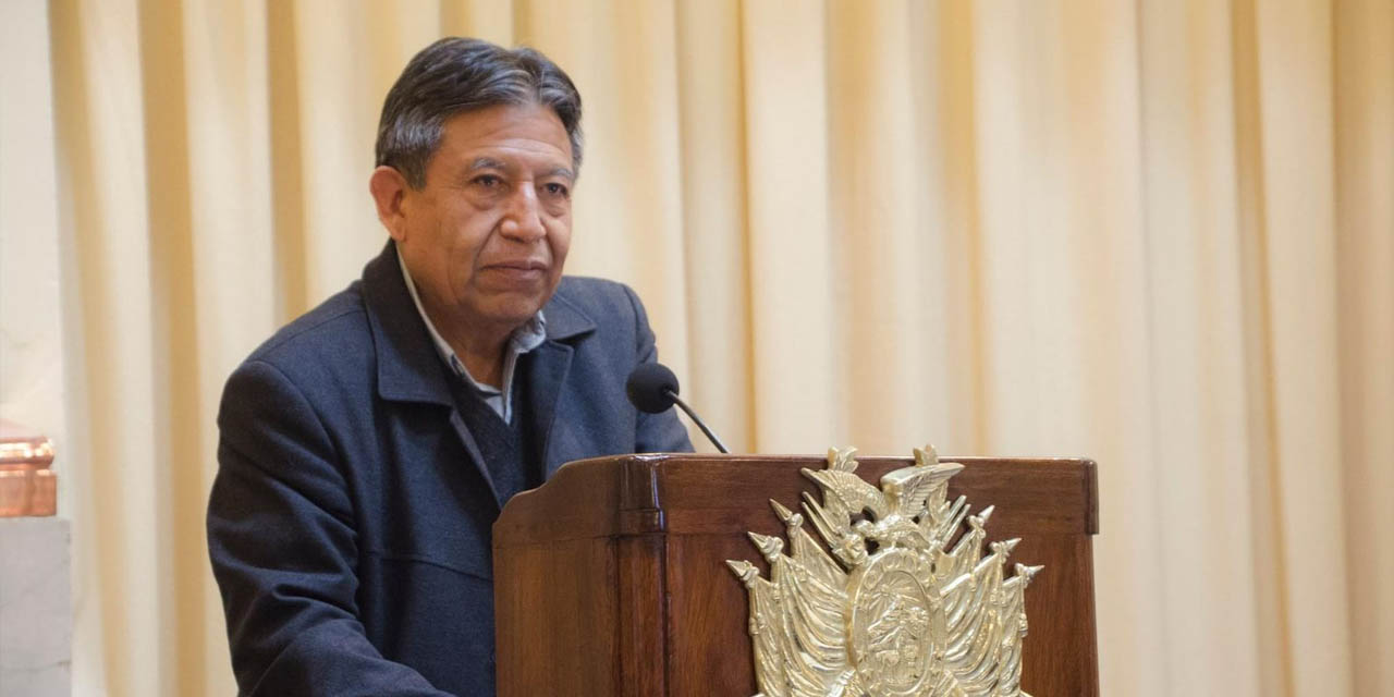 El vicepresidente David Choquehuanca. | Foto: Vicepresidencia