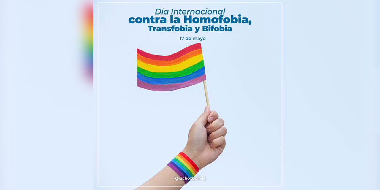 Cartel por el Día Internacional contra la Homofobia.