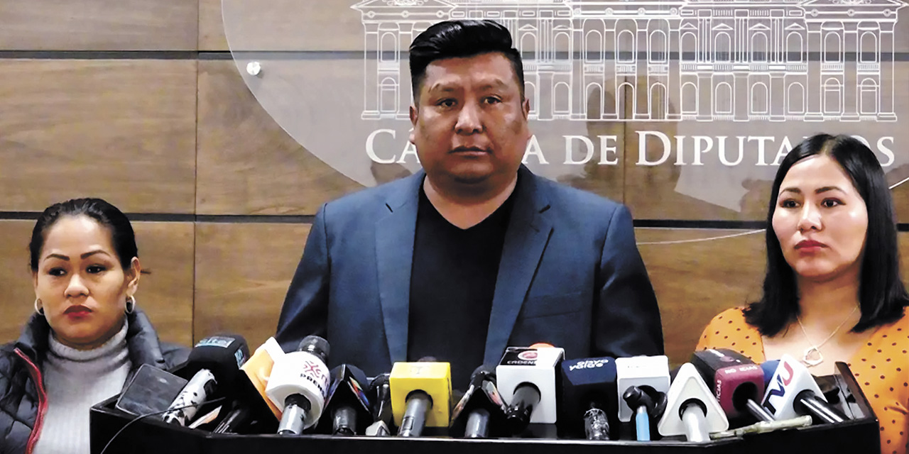 El presidente de la Comisión de Justicia Plural, Froilán Mamani. | Foro: Diputados