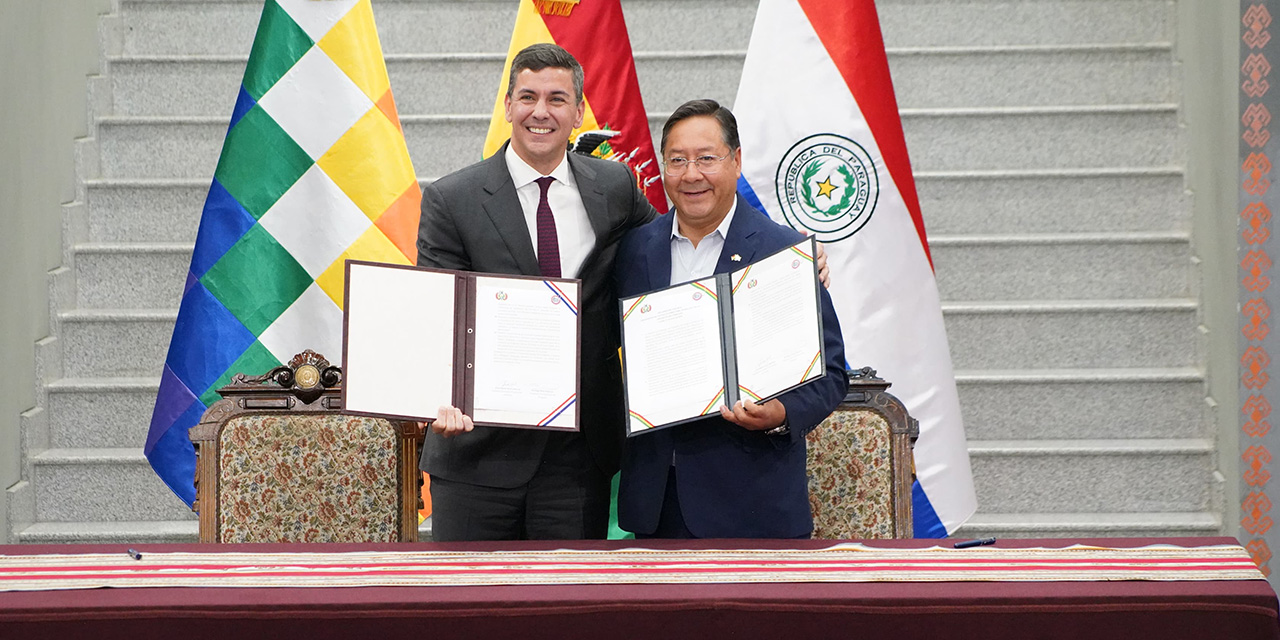 Gobiernos de Bolivia y Paraguay firman acuerdos de integración en beneficio de ambos pueblos