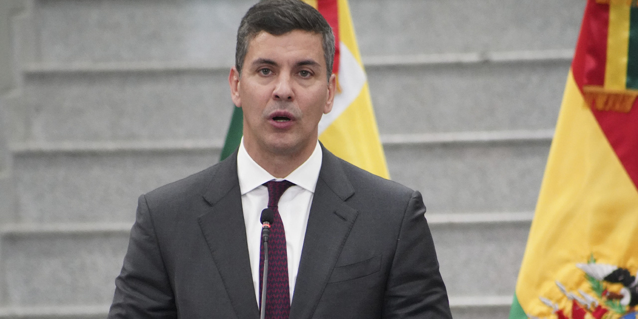 Santiago Peña, en la Casa Grande del Pueblo.