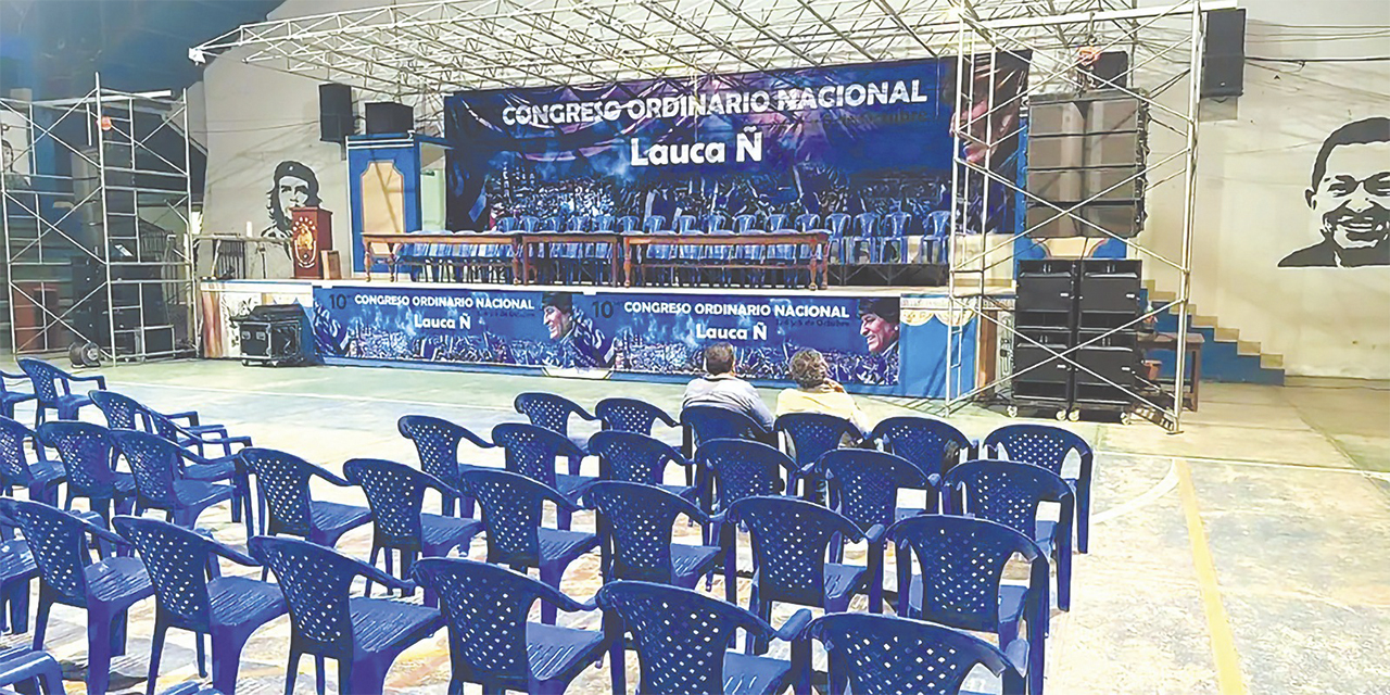 El primer congreso de Lauca Ñ de los evistas, rechazado por el TSE. 