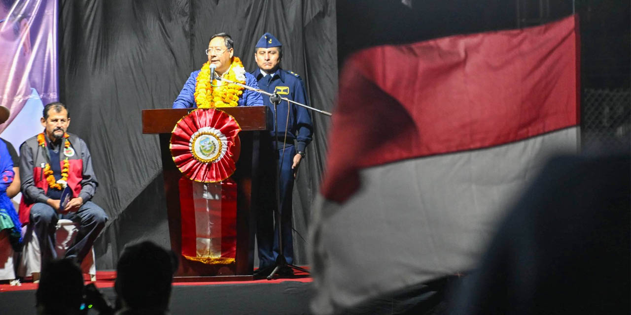 El presidente Luis Arce.