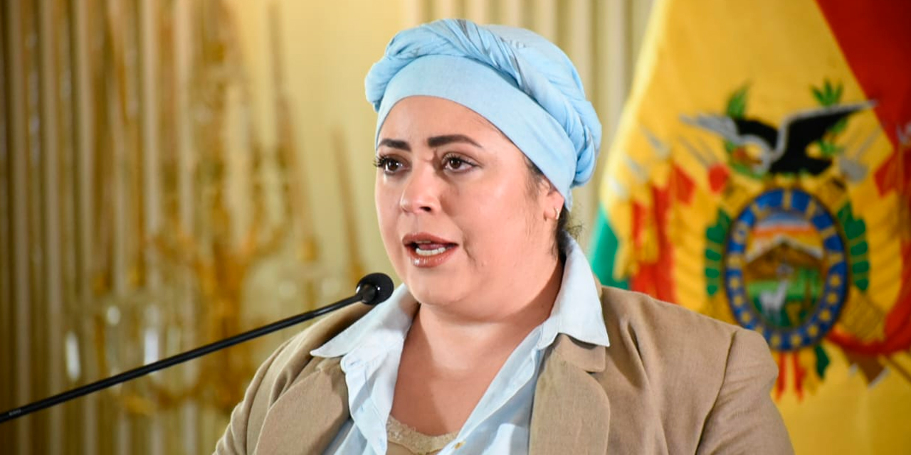 Ministra de la Presidencia, María Nela Prada. Foto Archivo