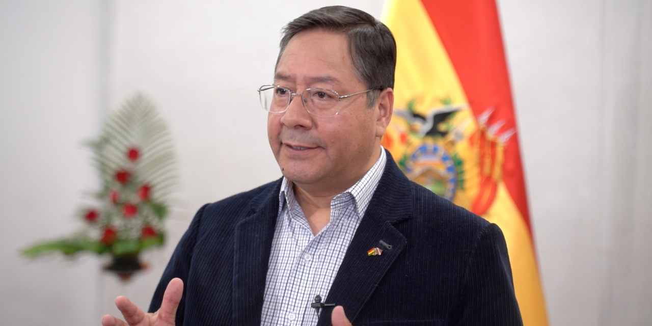 El presidente Luis Arce. Archivo.