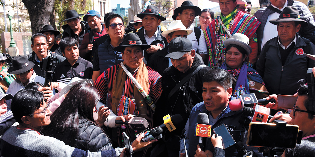 Pacto de Unidad y directiva del MAS. Foto: Archivo