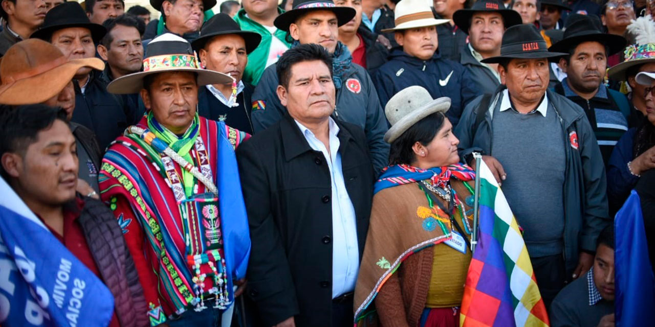 La dirigencia del Pacto de Unidad. Foto: Gustavo Ticona