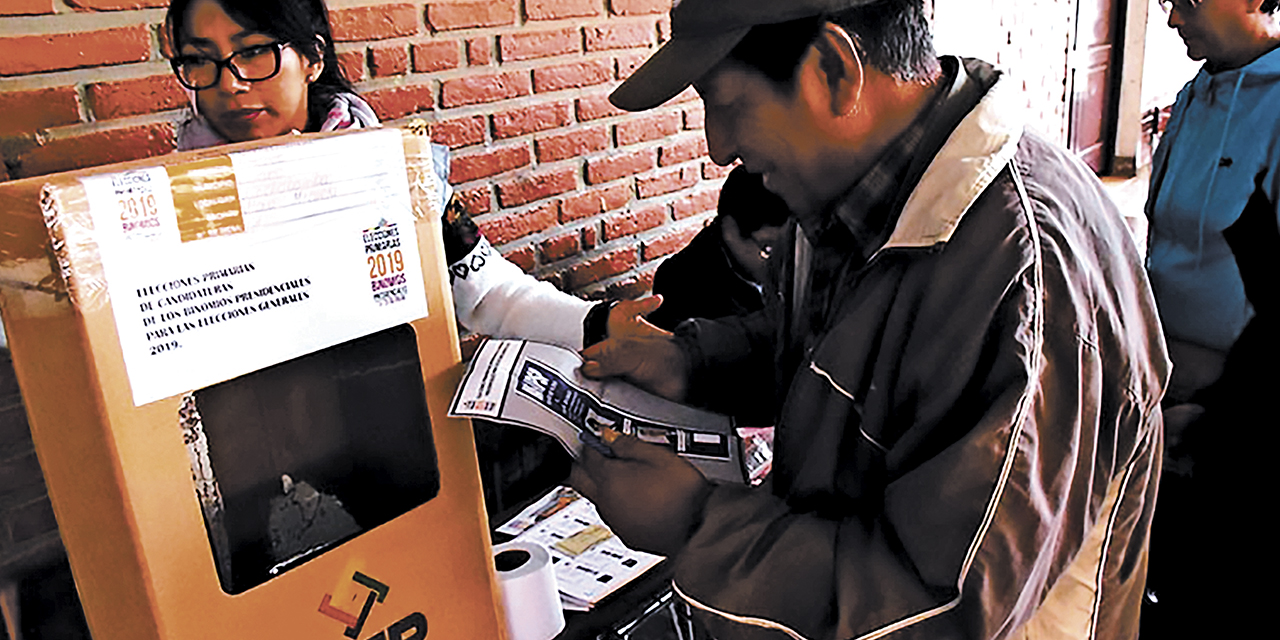 Elecciones primarias en 2019.   