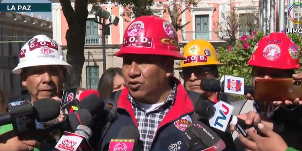El ejecutivo de la COD La Paz, Félix Nina.