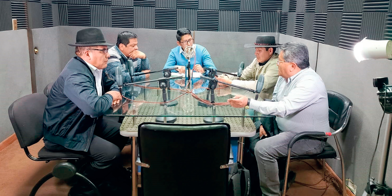 Panelistas invitados al programa radial de las RPO. Foto: RPO