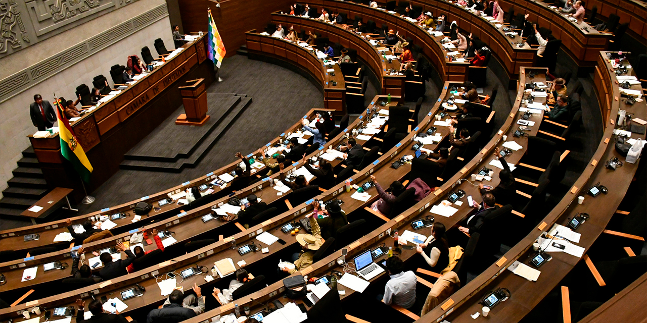 Una sesión de la Cámara de Diputados. Foto: Archivo diputados